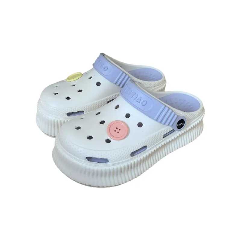 SHIGUDE Slippers Women's, White Rose Red-16