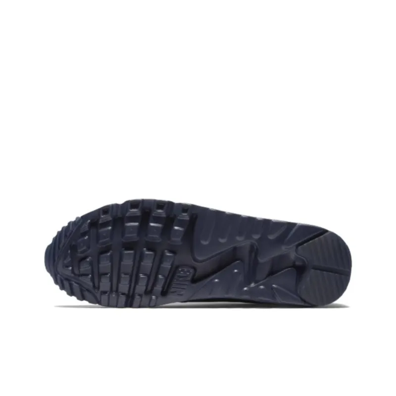 Nike Air Max 90 Anti Slip Wear Resistant Low Top Casual Shoes Men's Blue-3