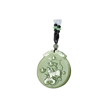 KUNYUYAO Hetian Jade Pendants Pale Greenish White Jade Unisex