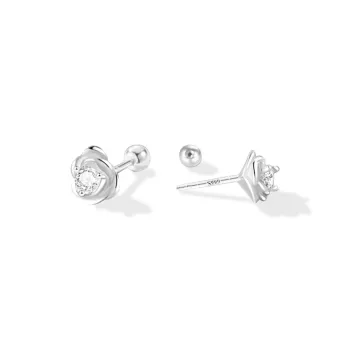 ETAHLOVE Sterling Silver Stud Earrings Women's Bestie Girlfriend Birthday Surprise Anniversary Commemoration