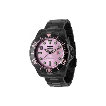 INVICTA Wrist Watch Automatic Mechanical Movement Stainless Steel Strap 47mm Pink Watch Dial Men's Watches