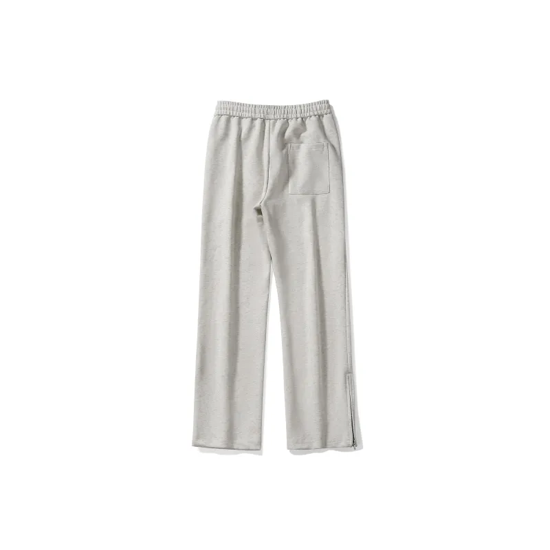 DIDTEK Casual Pants Unisex White Gray-4
