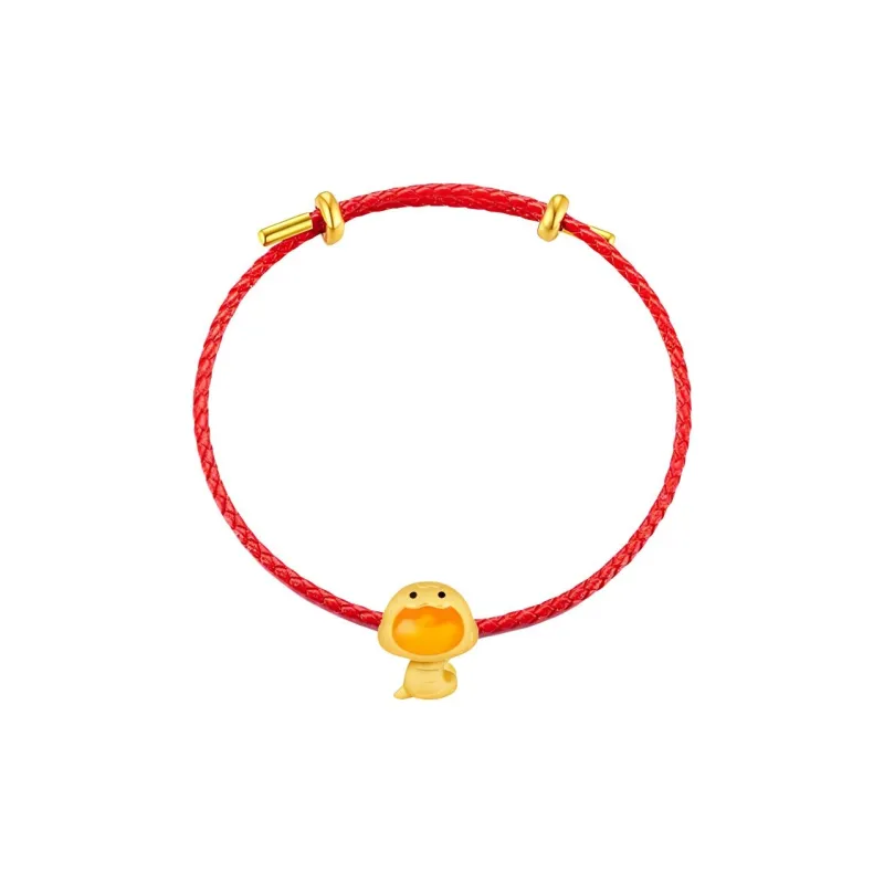 XIFULI Money Coin Swallowing Snake Sycee Snake Solid Gold 999 Priced In Gram Gold Bracelet Unisex-6