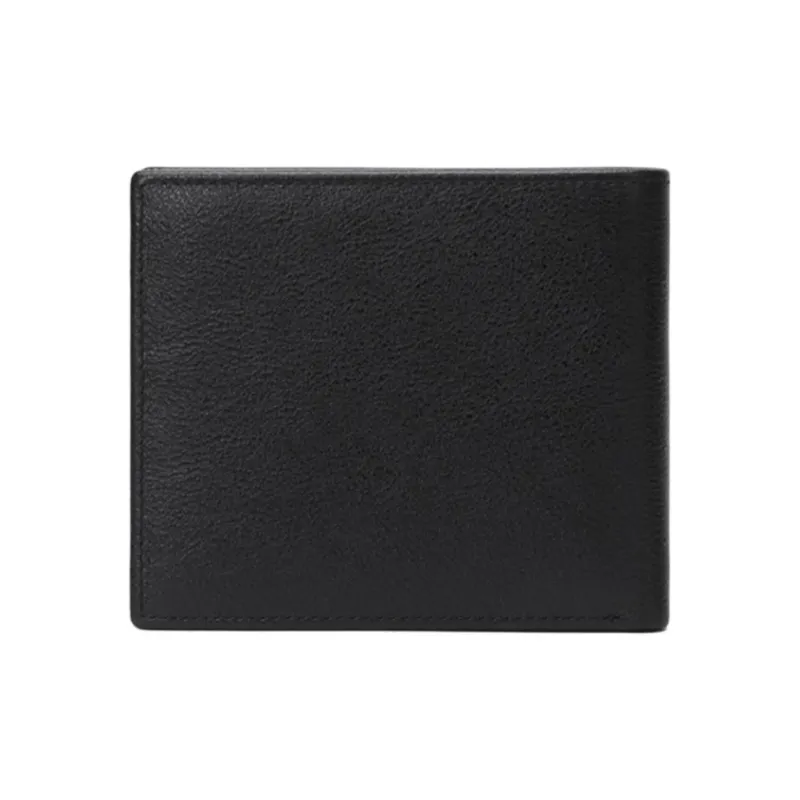 ELLE HOMME Cow Head Leather Wallets Regular Men's Black-3