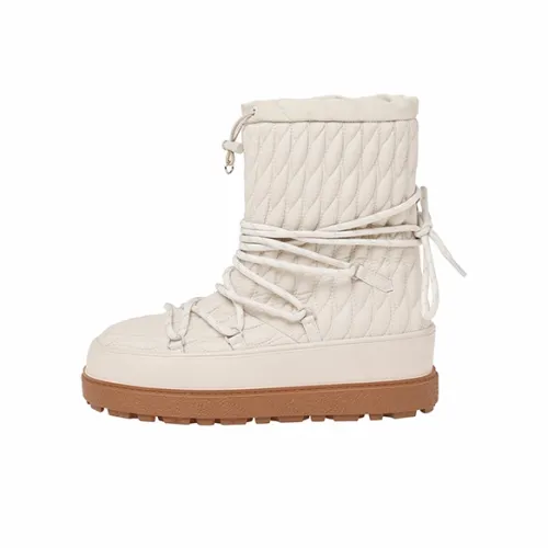 XIAOAJUE Thermal Abrasion Resistant Height Increasing Short Snow Boots Women's