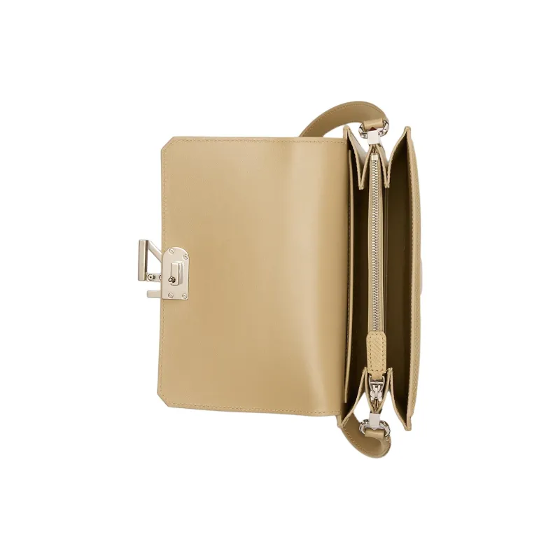 Ralph Lauren Calfskin Shoulder Bag Crossbody Bag Women's Khaki-3