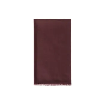 Loro Piana Silk Knit Scarves Unisex Burgundy