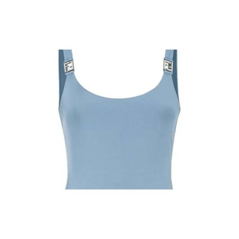 FENDI One Piece Swimsuits Women's Blue-3