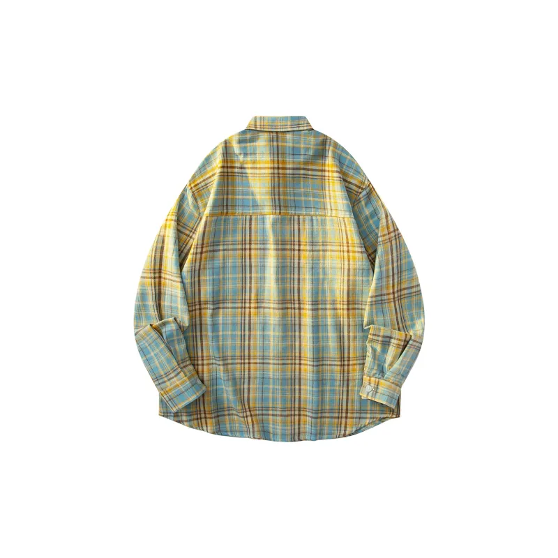 JEANSWEST Shirt Unisex Yellow Plaid-3