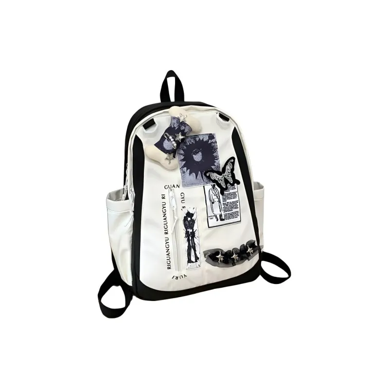 SUN ERATH&U Nylon Fabric Backpack Regular Unisex Multicolor-11