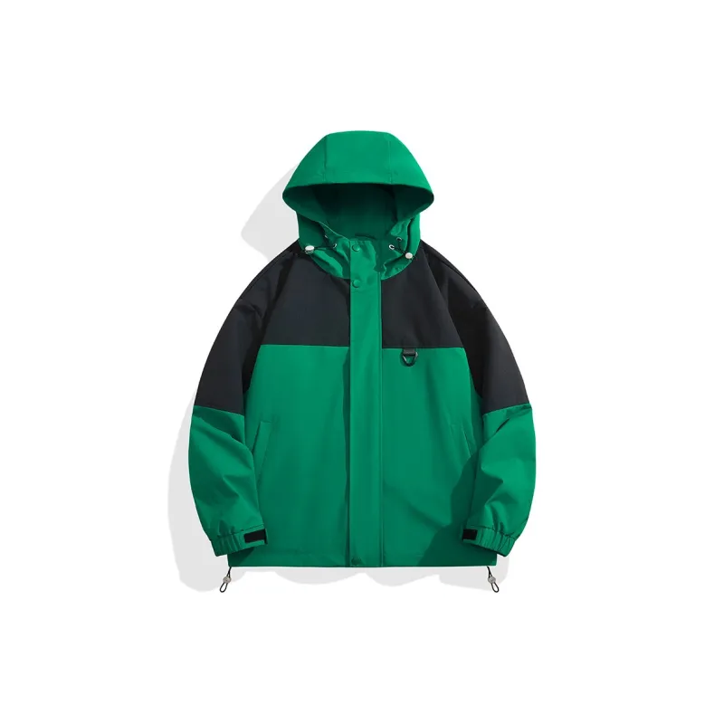 Yalu Water Resistant Windproof UV Protection Windbreaker Jacket Unisex Coffee-10