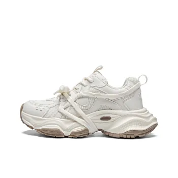 Kappa Back to Back Anti Slip Wear Resistant Low Top Chunky Sneakers Women's White
