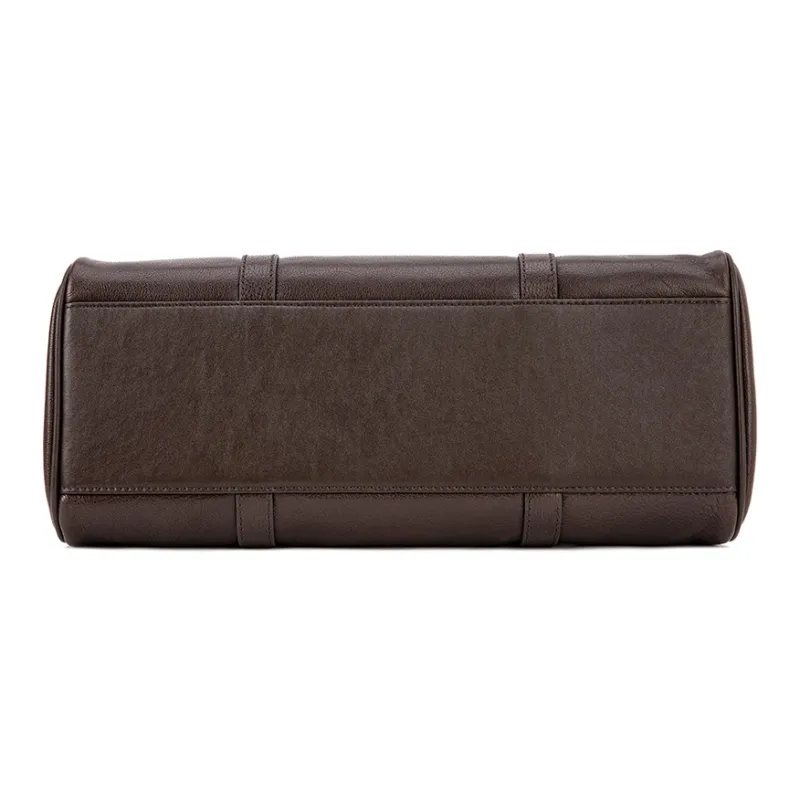 VENOF Cow Leather Shoulder Bag Women's Vegetable Tanned Brown/Vegetable Tanned Black-5