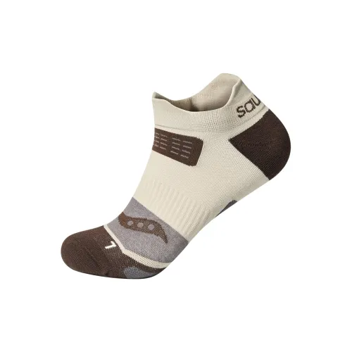 Saucony Polygiene Ankle Socks Unisex 1 Pack Light Khaki