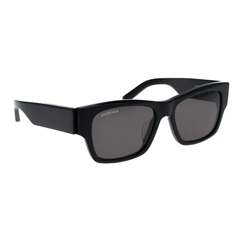 Balenciaga Acetate Irregular Shape Sunglasses Women's Black-1