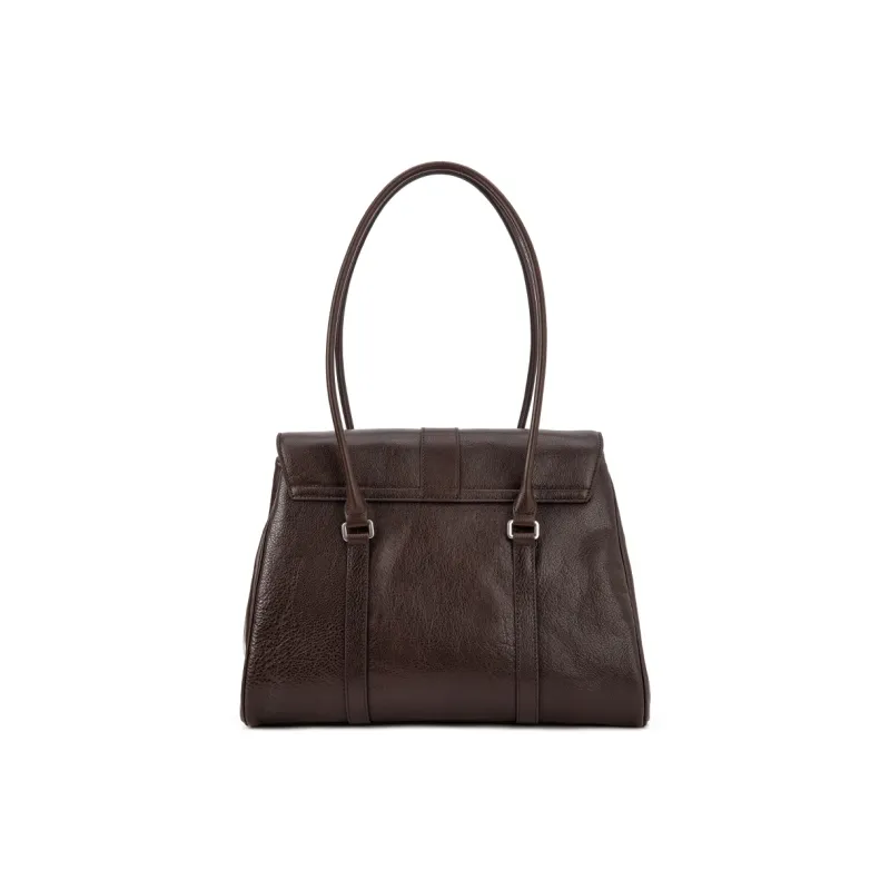 VENOF Cow Leather Shoulder Bag Women's Vegetable Tanned Brown/Vegetable Tanned Black-4