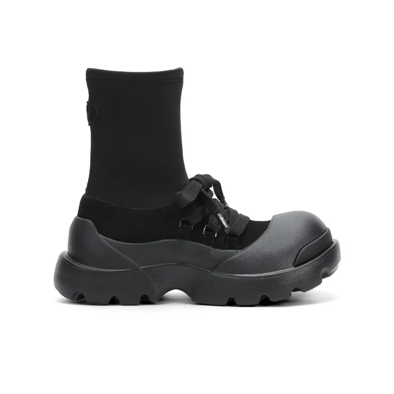 Ouder Snow Casual Shoes Women's High Top Black-1