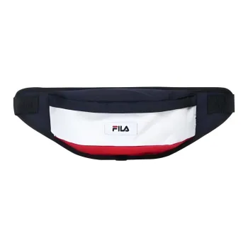 FILA Polyester One Shoulder Crossbody Fanny Pack Regular Unisex Blue/White