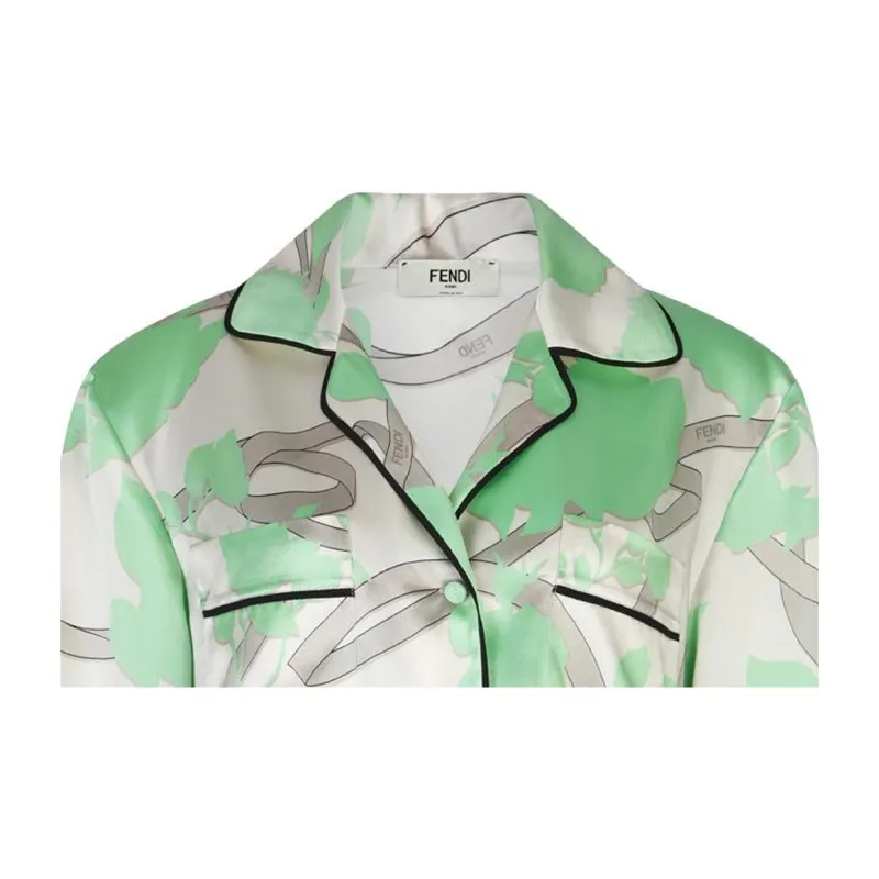 FENDI Shirts Women's Green-2