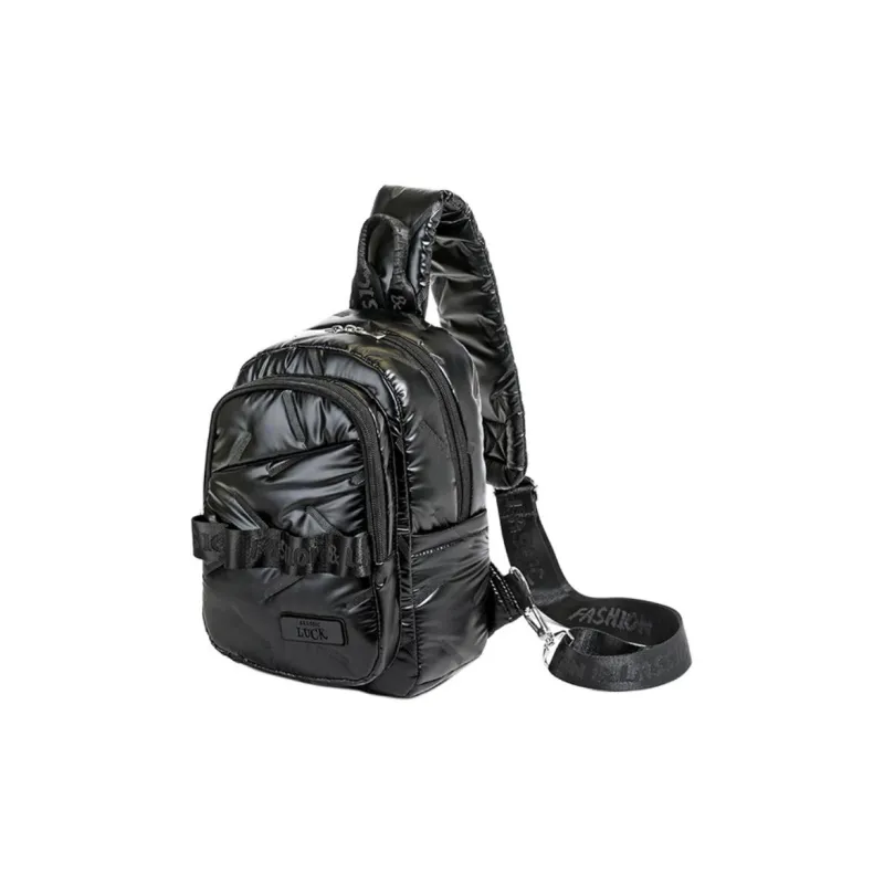 SUN ERATH&U Polyester Sling Bag Regular Unisex Silver Black-15