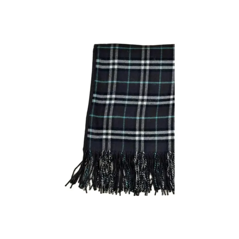 Burberry Wool Shawls Women's Black-2