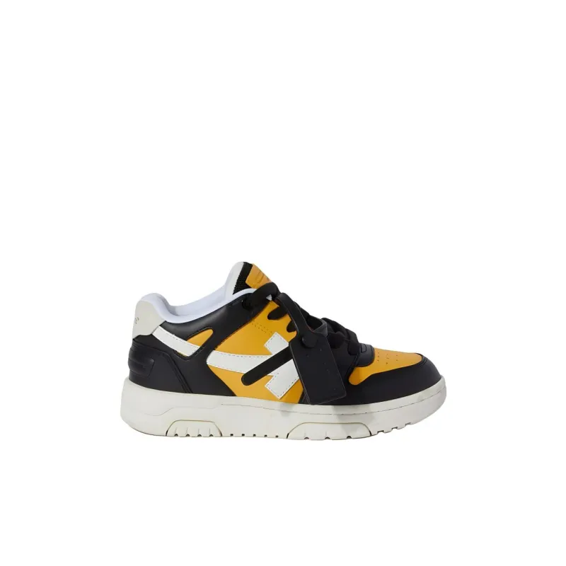 OFF WHITE Out Of Office Low Top Kids' Skateboarding Shoes Yellow Kids'-1