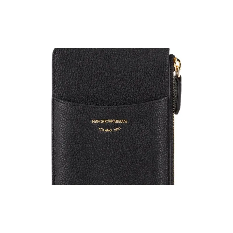 EMPORIO ARMANI Polyester Clutch Wallet Women's Black-3