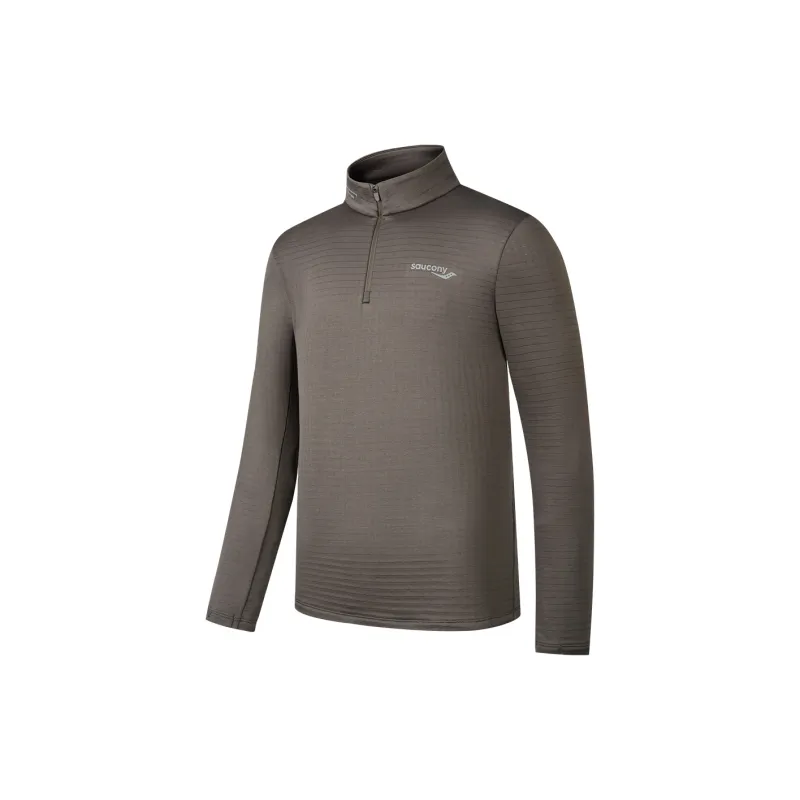 Saucony Sweatshirt Men's Pure Gray Coffee-0