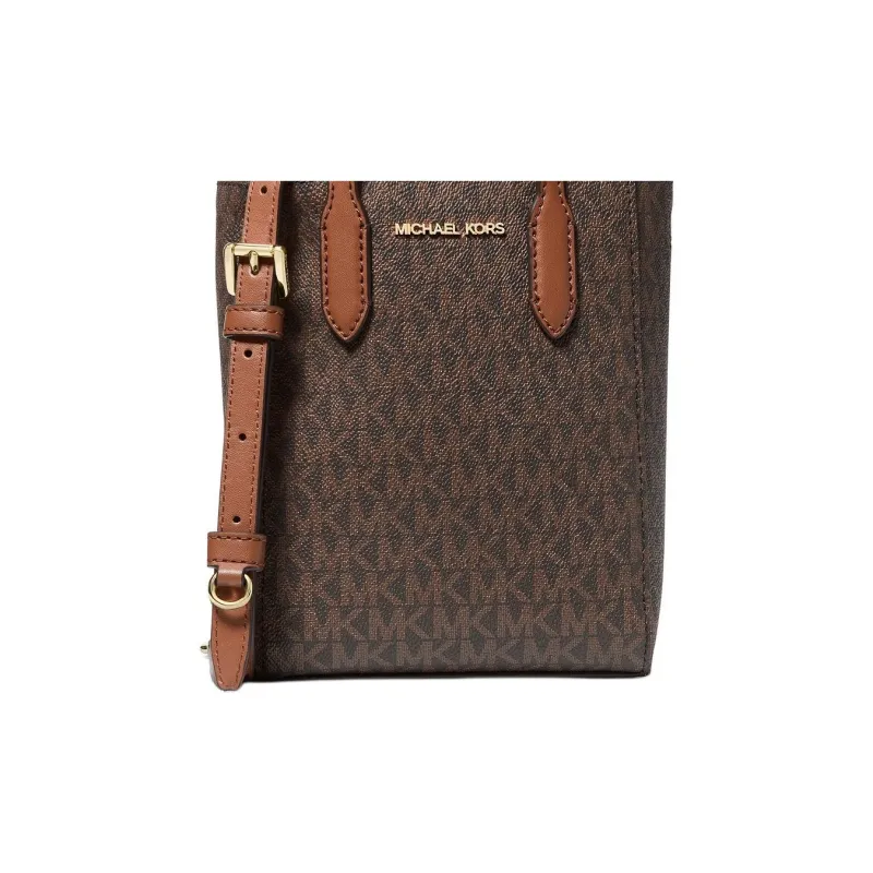 MICHAEL KORS Coated Canvas Shoulder Bag Crossbody Bag Handbag Mini Women's Dark Brown-4
