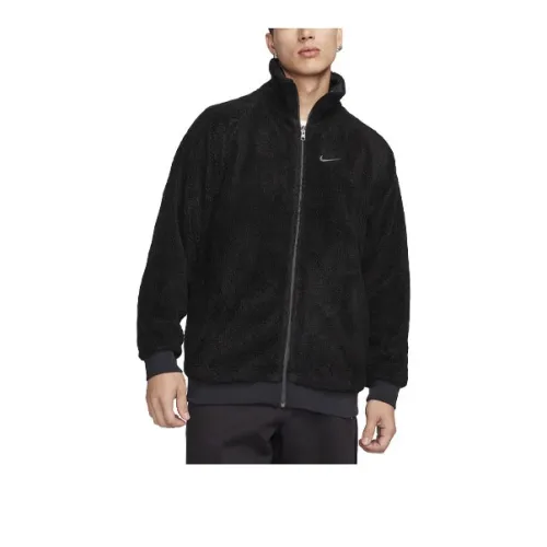 Nike Velvet Jackets Men Black