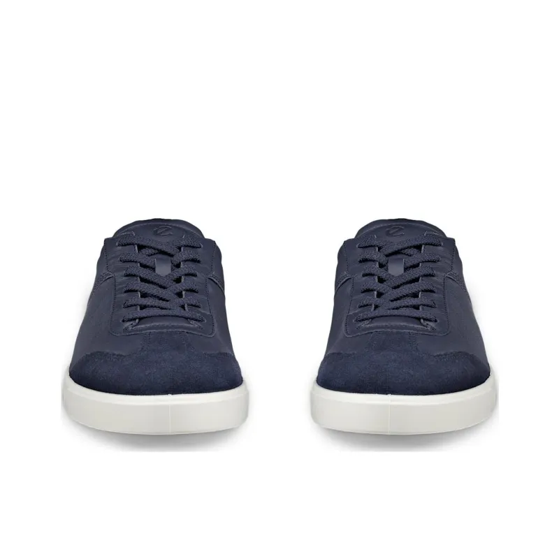 Ecco Low Top Skateboard Shoes Men's Blue-4