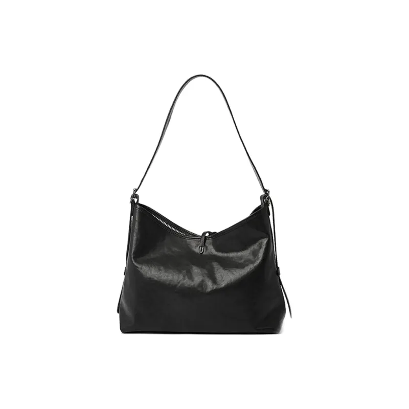 KAISER Top Grain Vegetable Tanned Cow Leather Portable Crossbody Bag Shoulder Bag Regular Women's Black/Coffee/Brown-1