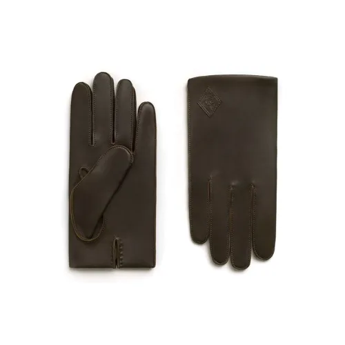 HERMES Silk Gloves Men's Multicolor