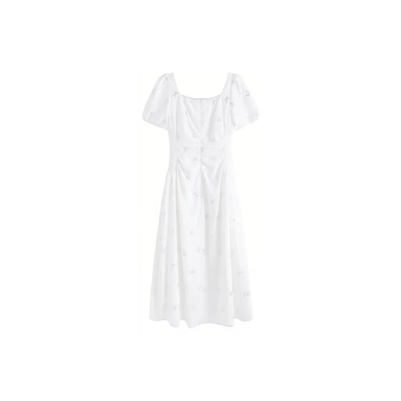Local Gal Short Sleeved Dresses Women's White-1