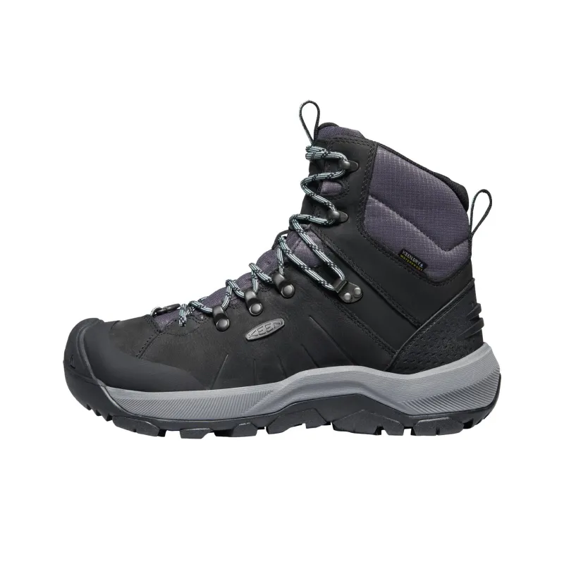 KEEN Revel 4 Thermal Waterproof Abrasion Resistant Slip Resistant Short Snow Boots Women's Black Gray-0