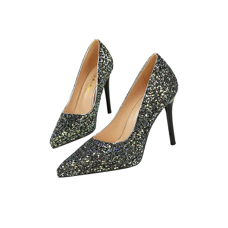 QITUMAUL Slim Heel High Heels 11cm Women's-2