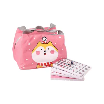 ZIHU Mini Travel Mahjong Dormitory Home Party Stress Relief Small Hand Crafted Mini Sparrow Cards Board Games