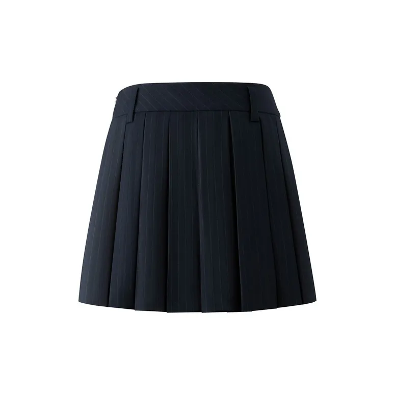 E.land Casual Short Skirts Women's Navy Blue-1