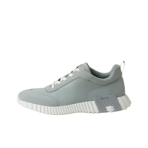 HERMES Bouncing Low Top Casual Shoes Men's Cloud Gray