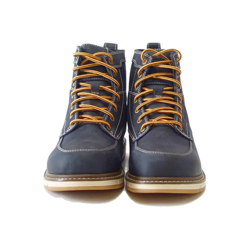 KEEN San Jose Wear-Resistant Slip-Resistant High-Top Hiking Shoes Men's Dark Blue-1