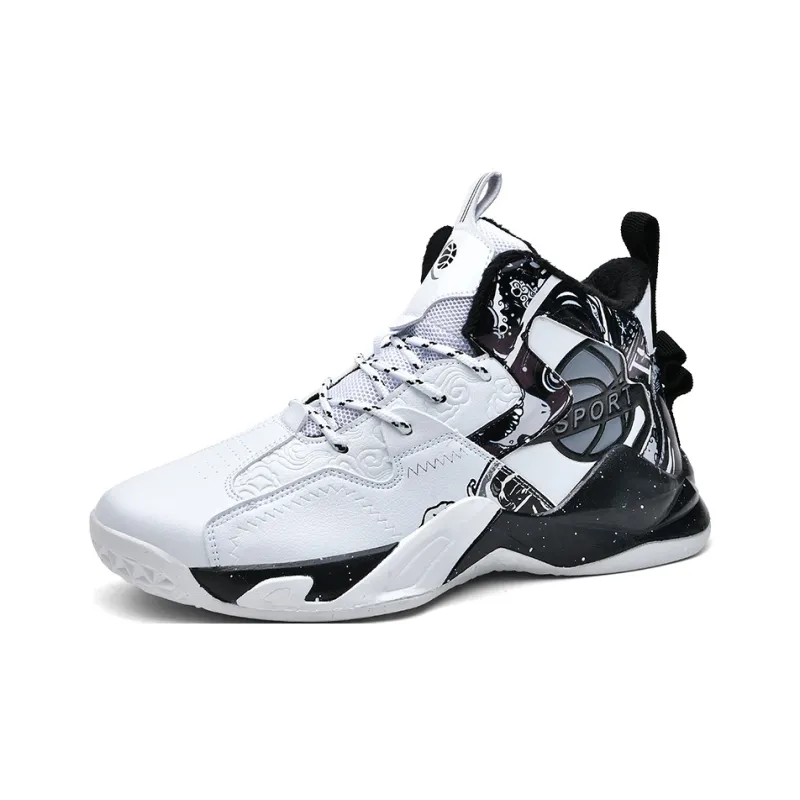 SOURCE Cushioning Anti Slip Wear Resistant Coverage Lightweight Rebound High Top Basketball Shoes Unisex-1