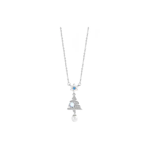 Heart Grass S925 Silver Necklaces Women's