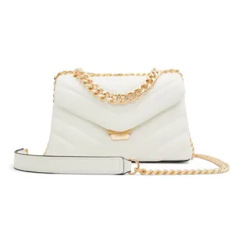 ALDO Artificial Leather Crossbody Bag Trumpets Women's White