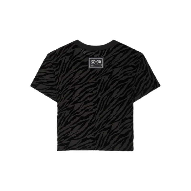 VERSACE Zebra devoré T shirt-1
