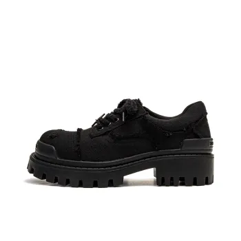 1997K Anti Slip And Wear Resistant Height Increasing Low Top Casual Shoes Unisex Black