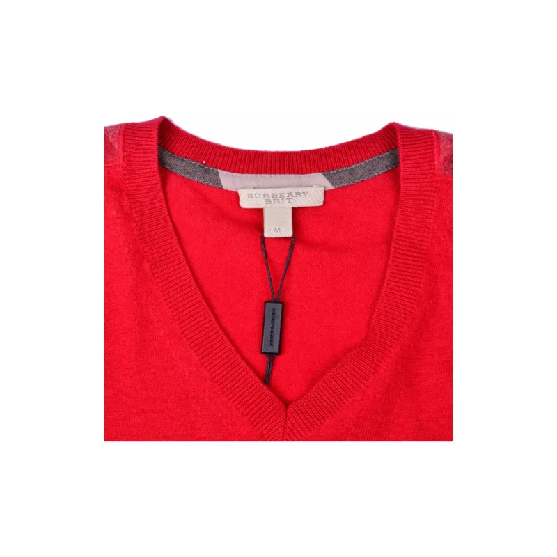 Burberry Cashmere Sweaters Men Red-5