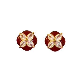 ONEKISS Gold Plated Copper Earrings Women's