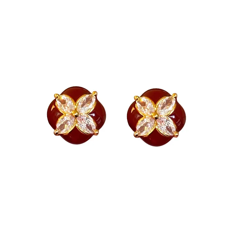 ONEKISS Gold Plated Copper Earrings Women's-0