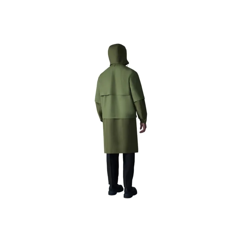 MACKAGE LANE Trench Coat Men's Olive Green-1