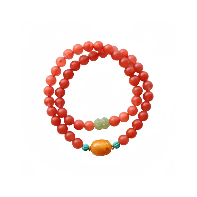 Xifeng Building Southern Red Agate Bracelets Unisex-0
